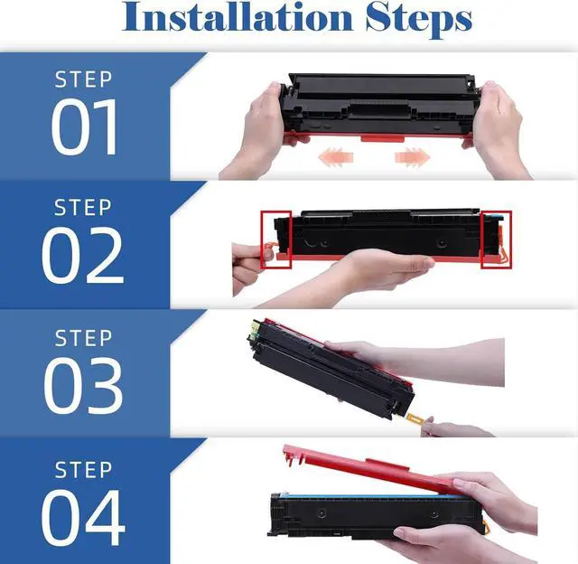 Alt view image 4 of 7 - 414X Black Toner Cartridges High Yield MFP M479fdw Compatible Replacment for HP 414X W2020X 414A W2020A for HP Color Laserjet Pro MFP M479fdw M479fdn M479dw M454dw M454dn Printer Ink 2-Pack