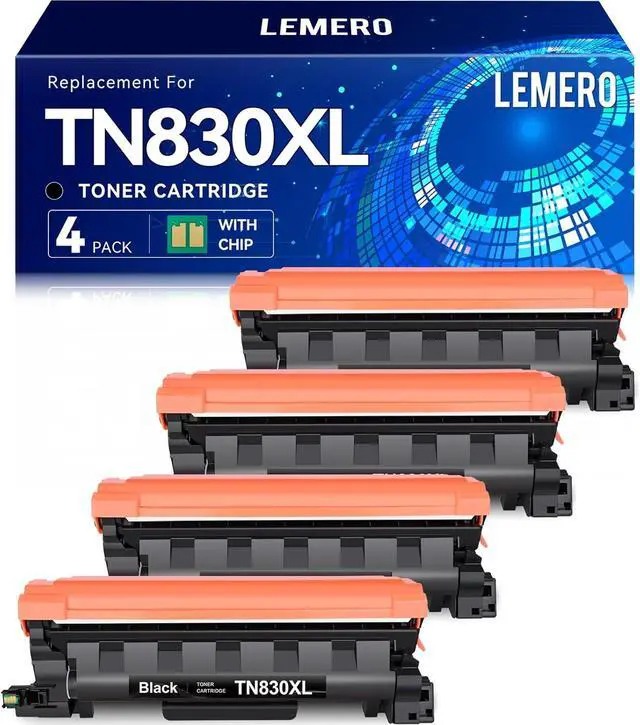 Main image of Compatible Toner Cartridge Replacement for Brother TN830XL TN830 XL High Yield Toner Cartridge Work with DCP-L2640DW HL-L2460DW HL-L2480DW HL-L2405W MFC-L2820DW Printer 830XL 4-Black