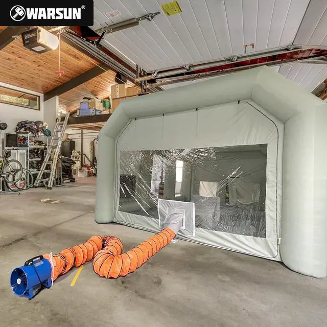 Alt view image 7 of 7 - Utility Blower 520W 12inch Exhaust Axial Fan 4100 m3/h High Velocity Portable Extractor Fan with 33Ft Duct Hose Portable Ventilator for Exhausting Ventilating at Home or Workplace 370PA