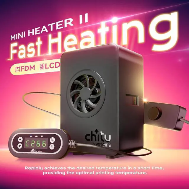 Alt view image 2 of 7 - Upgraded 3D Printer Mini Heater-Versatile Temperature Control, Easy Installation,Quiet Operation, High-Performance Fan&Overheat Protection-Works for Most LCD 3D Printers
