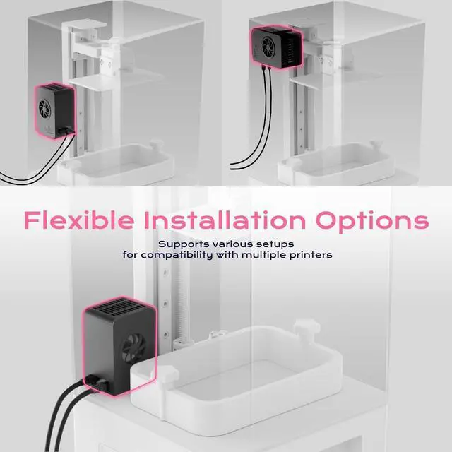 Alt view image 6 of 7 - Upgraded 3D Printer Mini Heater-Versatile Temperature Control, Easy Installation,Quiet Operation, High-Performance Fan&Overheat Protection-Works for Most LCD 3D Printers