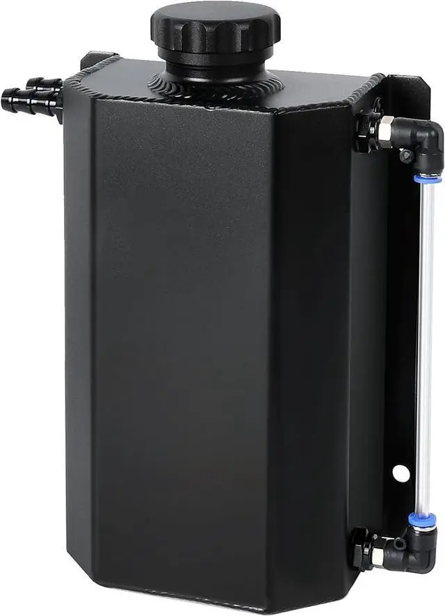 Main image of Radiator Coolant Overflow Tank, Coolant Recovery Tank Aluminum 2L Black