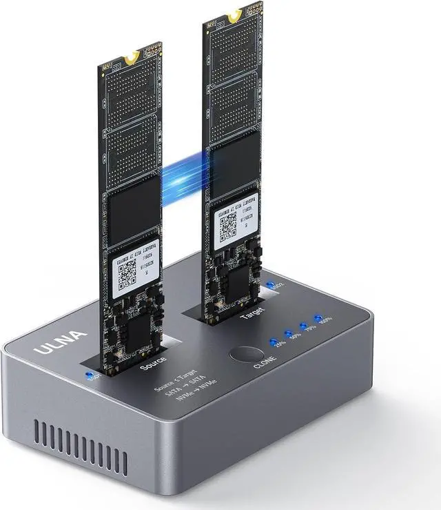 Main image of NVME to NVME, SATA to SATA SSD Cloner,  DUP230 Dual-Bay Offline Clone M.2 Duplicator, USB3.2 Gen2*2 20Gbps M.2 Cloner for SSD Size 2230/2242/2260/2280/22110