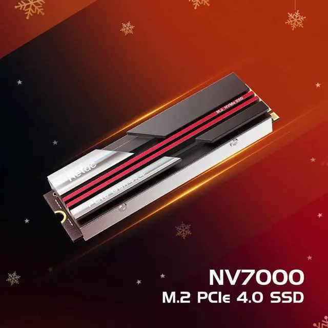 Alt view image 7 of 7 - 2TB PCIe 4.0 NVMe SSD M.2 2280 Internal Solid State Drive with Heatsink SLC Caching Speed up to 7,000MB/s High-Performance for PCs Desktop, Works with PS5, Heat Control Easy to Install- NV7000