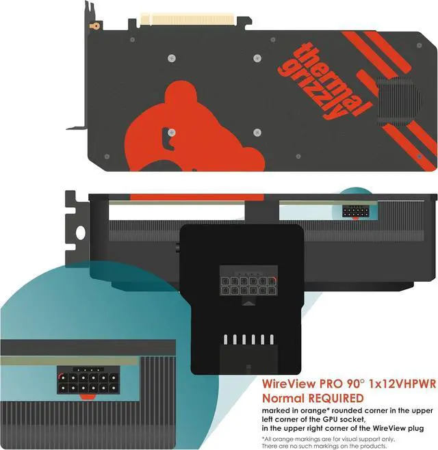 Alt view image 5 of 7 - WireView Pro GPU 90° - 1x12VHPWR 90° Normal - Advanced Power Meter for Graphics Cards - OLED Display - Temperature Sensors - Monito Tool - Made in Germany