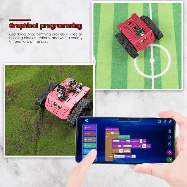 Alt view image 4 of 7 - Conqueror Robot Tank Kit with UNO R3 for  Robotics for Kids Ages 8-12 12-16 STEM Science Kits Coding Robots Toys for 8+ Year Old Boys Girls Teens Circuits Enginee Building Project