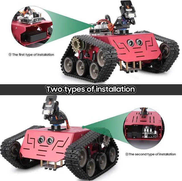 Alt view image 5 of 7 - Conqueror Robot Tank Kit with UNO R3 for  Robotics for Kids Ages 8-12 12-16 STEM Science Kits Coding Robots Toys for 8+ Year Old Boys Girls Teens Circuits Enginee Building Project