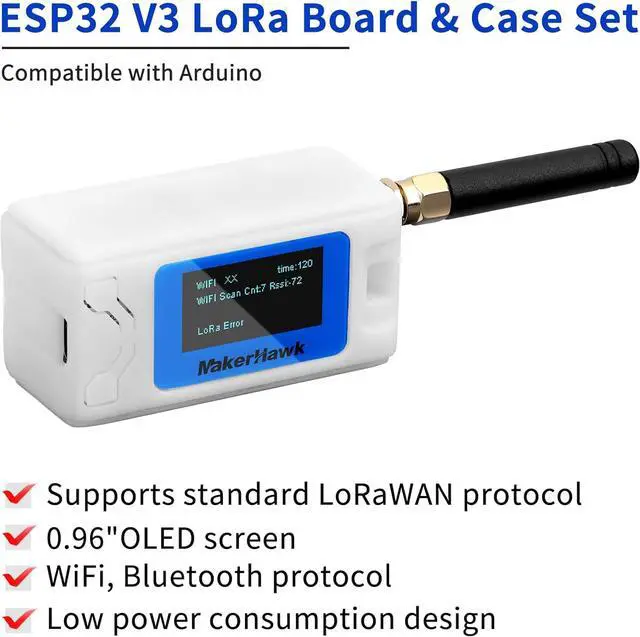 Alt view image 5 of 7 - 2 Set ESP32 LoRa V3 Development Board + Upgraded N30 Protect Case - with 915MHz Antenna and SX1262 LoRa V3 Devices for Meshtastic  LoRawan IOT