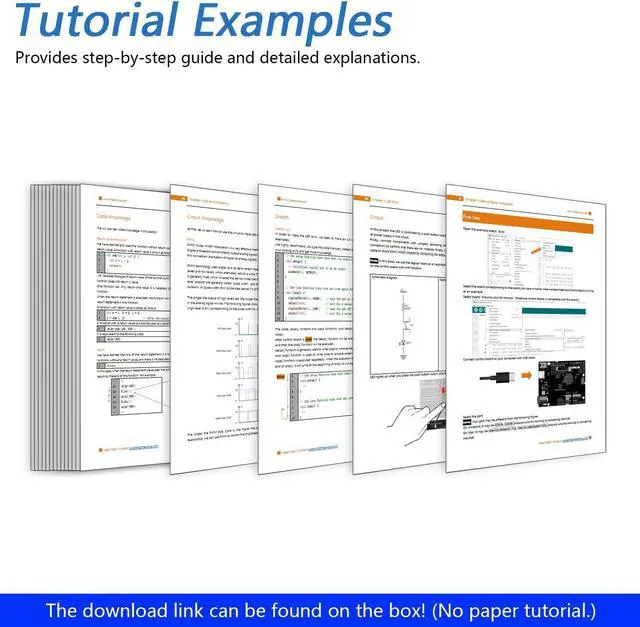 Alt view image 6 of 7 - Ultimate Starter Kit with Board V5 Rev4 WiFi (Compatible with  IDE), Arm Cortex-M4 Microcontroller, Onboard ESP32-S3, 399-Page Detailed Tutorial, 220 Items, 78 Projects