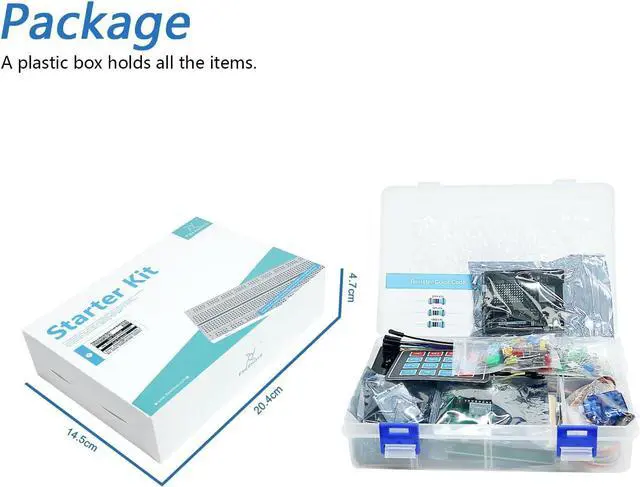 Alt view image 7 of 7 - Ultimate Starter Kit with Board V5 Rev4 WiFi (Compatible with  IDE), Arm Cortex-M4 Microcontroller, Onboard ESP32-S3, 399-Page Detailed Tutorial, 220 Items, 78 Projects