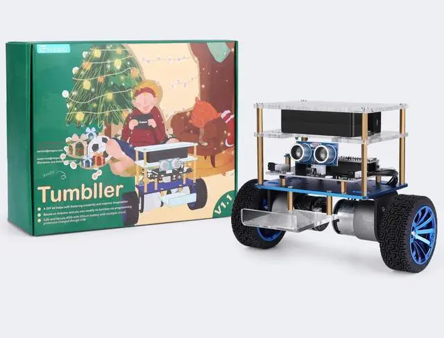 Alt view image 7 of 7 - Tumbller Self-Balancing Robot Kit for  Robotics for Kids Ages 8-12 12-14 Gifts for 8 9 10 11 12 13 14 15 16 Year Old Boys Girls Teens Toys for Ages 8-10 8-13 10-12 14-16 STEM Building