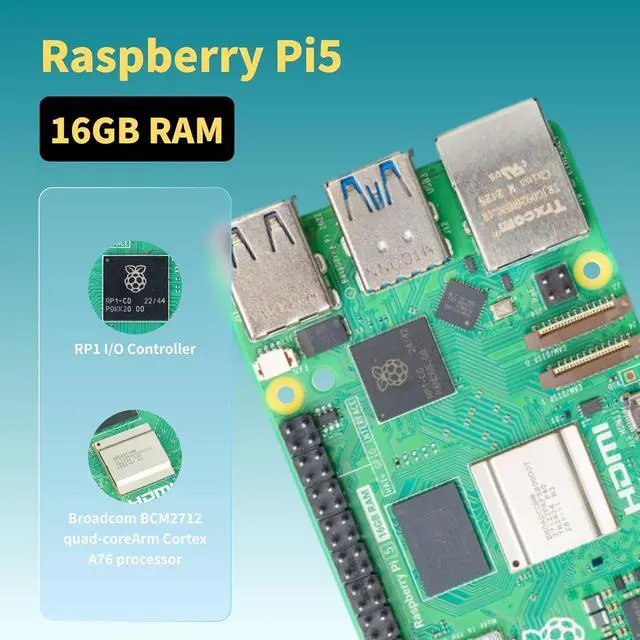 Alt view image 2 of 7 - Starter Kit for  5 RAM 8GB -Pre-Loaded with 64GB Edition  OS Red&White Case