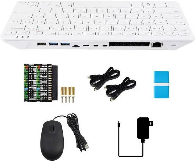 Main image of Pi 500 Portable Keyboard, Compatible with  500, Personal Computer, Quad-core Arm Processor, WiFi/Bluetooth Support, Dual-4K Outputs, Comes with Official 32GB Micro SD Card