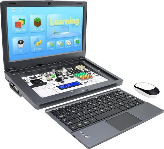 Main image of for  5 8GB Kit, with Pi 5 8GB Single Board Computer, Crowpi2 - All in One Kit for  Laptop with 11.6inch Display, Learning Programming Kit with Sensors (8GB RAM)