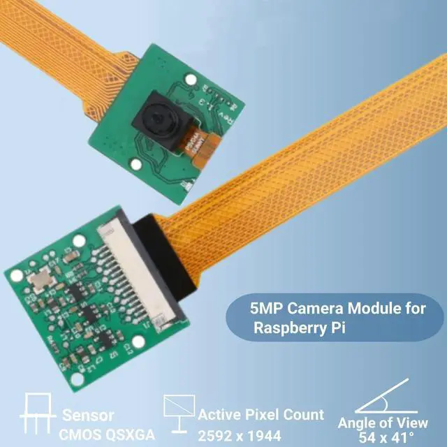 Alt view image 4 of 6 - 5 Kit 8GB RAM with 5MP Camera Module for , Aluminum Heatsinks 4pcs and Pi 5 8GB Board Included
