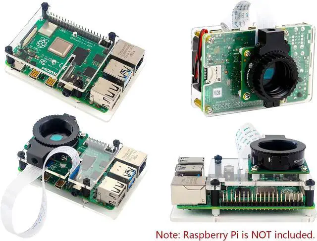 Alt view image 4 of 7 - HQ Camera Module with Case for  4B/3B+/3B/2B/A+/Zero/W/Zero WH,12.3MP IMX477 Sensor Support C- and CS-Mount Lenses, Alternative for  Camera Module V2 (8 Items)