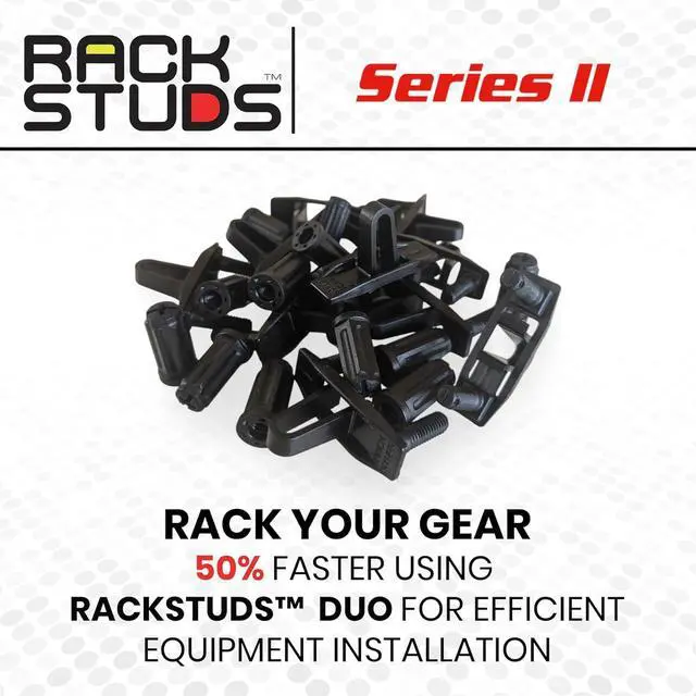 Alt view image 4 of 7 - DUO50 1RU Series II Rack Mount Solution - Effortless Alternative to Traditional Rack Screws and Cage Nuts & Server Rack Screws Ideal for Server Hardware Setup - 50 Pack, Universal Version