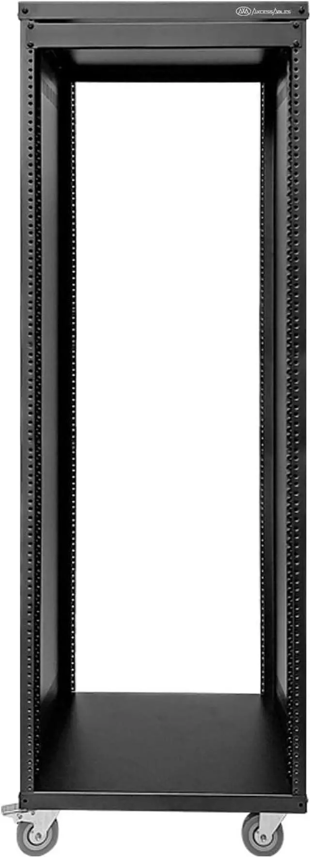 Alt view image 2 of 7 - AxcessAbles RK 30U Rack-Mount Cabinet Case w/Caster Wheels Compatible with 10-32 (USA 5mm & European 6mm) Rack Standards for AV, DJ, Home Theater, Network, Server, Computer, Electronics