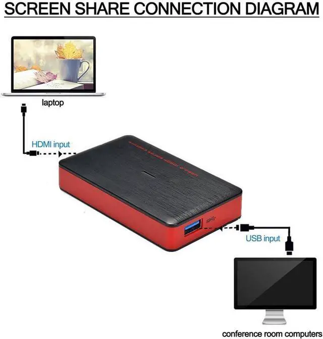 Alt view image 5 of 6 - USB3.0 HDMI Game Capture Card Audio Video 4K 30P/1080P 120fps Record and Live Streaming,HDMI Device for Nintendo Switch PS5 PS4 Xbox One 360 Wii U,Windows Linux Os X System