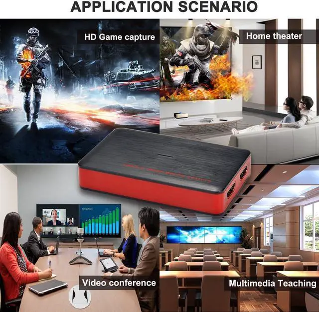 Alt view image 6 of 6 - USB3.0 HDMI Game Capture Card Audio Video 4K 30P/1080P 120fps Record and Live Streaming,HDMI Device for Nintendo Switch PS5 PS4 Xbox One 360 Wii U,Windows Linux Os X System