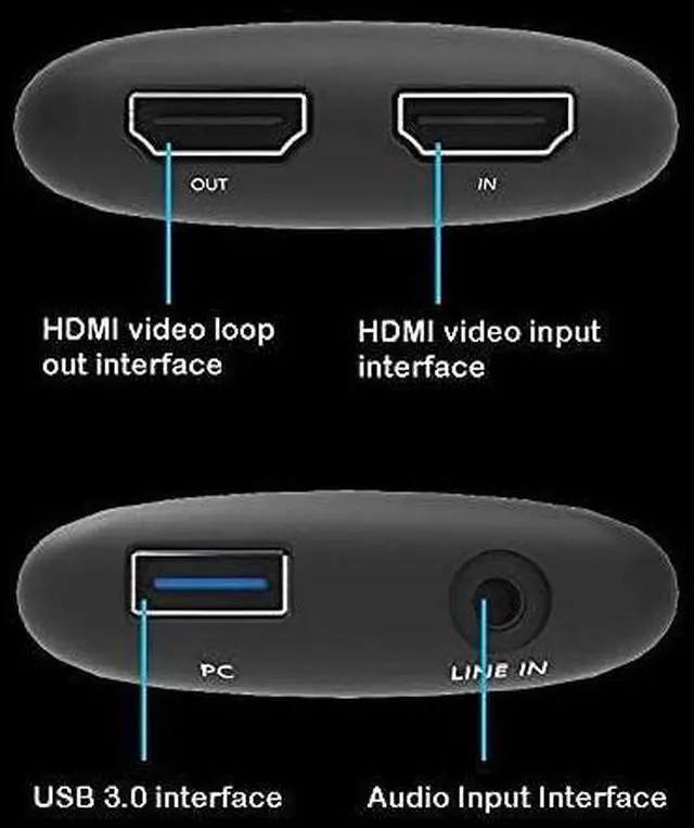Alt view image 7 of 7 - 4K Game Capture Card Live Streaming and Record in 4K30P or 1080P 120HZ,HDMI Zero-Lag Pass-Through USB3.0 Video Ultra-Low Latency for PS3, PS4, Xbox Series X/S, Xbox One, Nintendo Switch