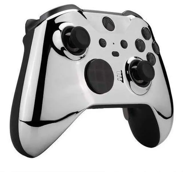 Alt view image 3 of 7 - MODDED Custom Controller Compatible with Xbox ONE Elite Series 2 (with 3.5 Jack) for All Major Shooter Games (Multiple Designs Available) (Chrome Silver)