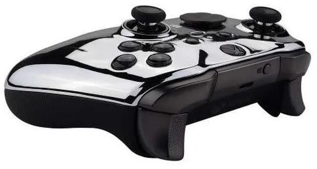 Alt view image 5 of 7 - MODDED Custom Controller Compatible with Xbox ONE Elite Series 2 (with 3.5 Jack) for All Major Shooter Games (Multiple Designs Available) (Chrome Silver)
