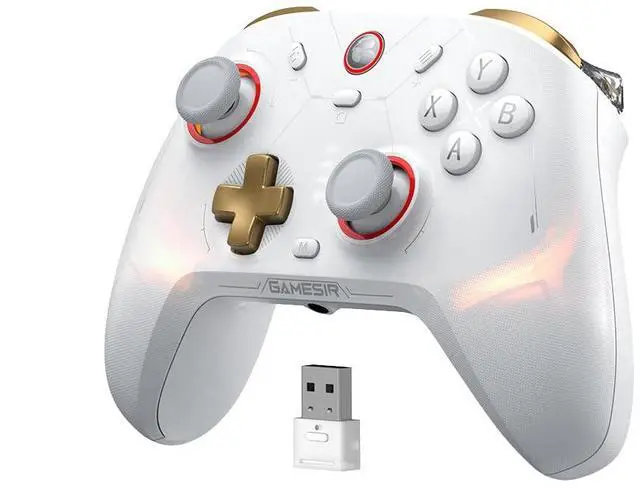 Main image of 2 Pro Wireless Controller for Switch, Windows PC, Steam, Android, iOS, PC Game Controller with Mag-Res TMR Sticks, Hall Effect Triggers, RGB Lightning, 6-Axis Gyro, Turbo without Charging Dock(White)