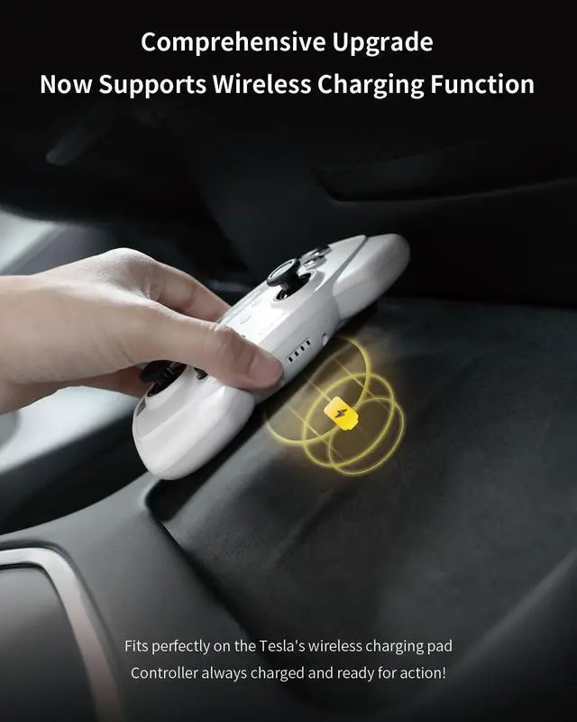 Alt view image 4 of 7 - Multi-Device Wireless Controller Compatible for Tesla 2025 New Model YModel 3/Y/S/X/cybertruck Compatible for Switch, one controller set, SPECIAL PROGRAMMED and DESIGN FOR TESLA White