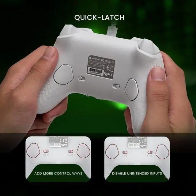 Alt view image 4 of 6 - Wired Controller, G7 SE Gaming Gamepad for Xbox One, Xbox Series X|S & Windows with Hall Effect Joysticks/Hall Trigger