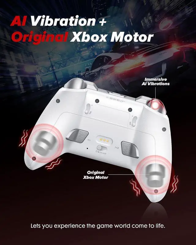 Alt view image 6 of 7 - KP20 Wireless Controller for PC, Switch/Switch 2, Android, TV, Steam Deck, TMR Joysticks & Hall Triggers, Bluetooth & 2.4g Gamepad with 1000Hz Polling Rate and Mechanical Buttons
