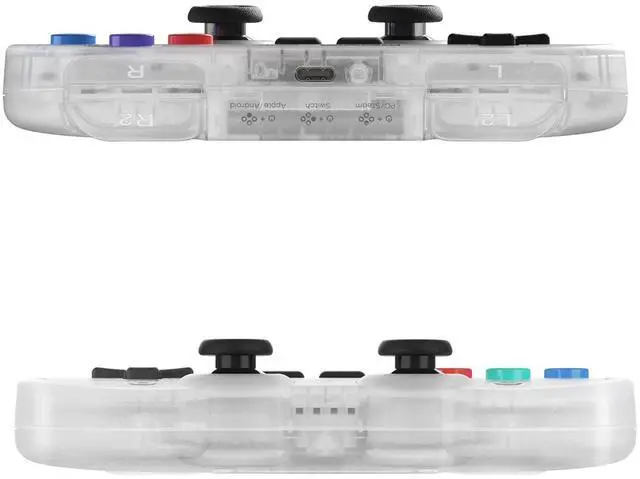 Alt view image 2 of 7 - GENKI x 8BitDo PocketPro Portable Wireless Game Controller with Hall Effect Joysticks Rumble, Gyro, USB-C Cable Gamepad for Portable Consoles, Switch, Windows, Mac OS, Android, Steam Deck