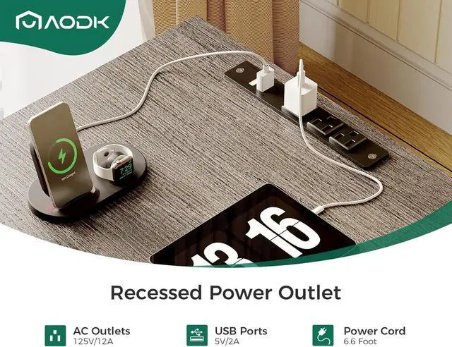 Alt view image 5 of 7 - 66" L Shaped Desk, 113" Computer Desk with File Cabinet & 4 Fabric Drawers, Home Office Desk with Monitor Shelf & Power Outlet, Two Person Desk or Corner Desk, Gaming Table with LED Light, Grey