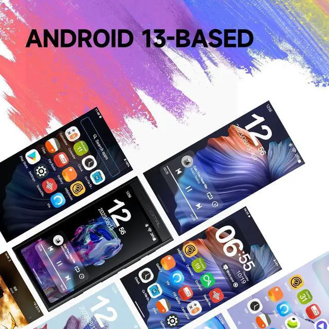 Alt view image 3 of 7 - Digital M300 Android MP3 Player with Bluetooth and WiFi Streaming Player Android 13 Snapdragon 665 HiFi Audio (PCM/DSD) FM Radio Speaker Touchscreen 128GB + 2TB Expandable Storage