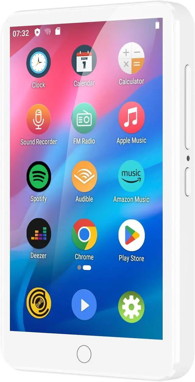 Main image of MP3 Player with Bluetooth and WiFi, Mp3 & Mp4 Music Player with Spotify, Amazon Music, Deezer, Audible, 4.0" IPS Touch Screen Android Player with Speaker, FM Radio, Up to 512GB (White)