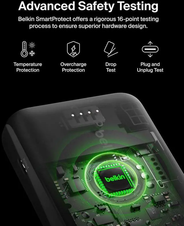 Alt view image 4 of 7 - Portable Charger Power Bank 10000 mAh 23W w/Integrated Lightning Cable & USB-C Cable - iPhone Charger Battery Pack for  iPhone 16 15 14 Galaxy S25 Pixel 9 Travel Essentials - Black