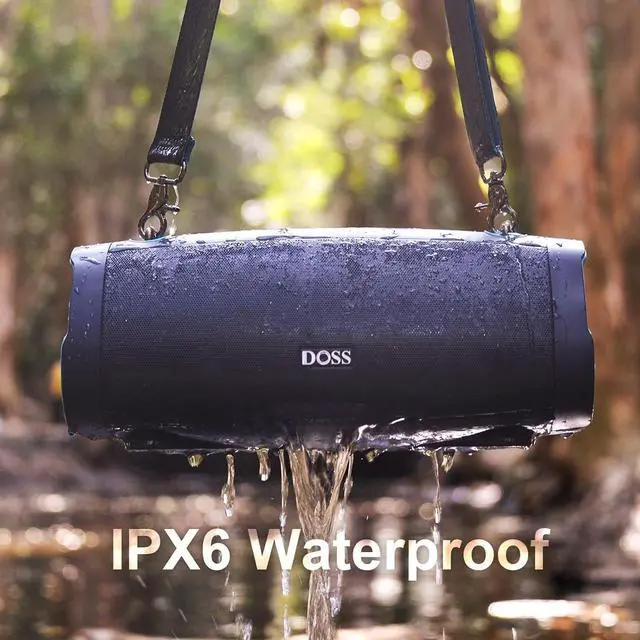 Alt view image 6 of 7 - Extreme Boom Pro D100 Bluetooth Speaker with 140W Peak, 70W Bold Sound, Extra Bass, 24H Playtime, Beat-Sync Lights, Built-in Battery Sha, IPX6 Waterproof, Portable Strap for Outdoor-Blue