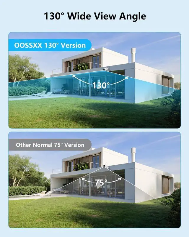 Alt view image 3 of 7 - 2-Way Audio & PIR Detection Dual Antennas Outdoor Wireless Security Camera System 5.5MP Wi-Fi Video Surveillance DVR Recorder System