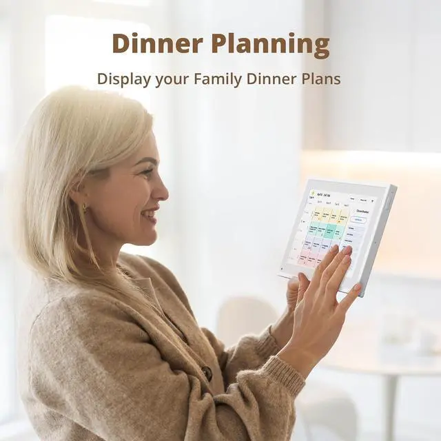 Alt view image 4 of 7 - 10.1 inch Digital Calendar Chore Chart  Interactive Touchscreen, Smart Family Planner, Hearth Display Desk Seamless Scheduling by DT