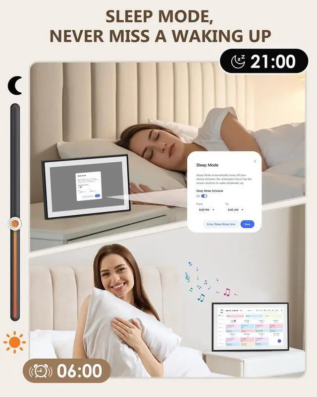 Alt view image 4 of 7 - Digital Calendar, 15.6inch Smart WiFi Digital Calendar&Chore Chart, 1920 * 1080 IPS Touch Screen HD Display for Family Schedules, Wall-Mounted, Share Moments Instantly from Anywhere