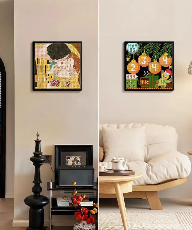 Alt view image 4 of 7 - Pixoo-64 - WiFi Pixel Cloud Digital Picture Frame with APP Control,64 X 64 LED Panel Display Frame for Gaming Room DecoratioSocial Media Fans Counter