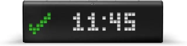 Alt view image 5 of 6 - TIME Wi-Fi Clock for Smart Home - Social Media Counter - Cinema Lightbox - Digital Alarm Clock with Weather - Retro Pixel Art Bluetooth Speaker with 37x8 LED Display