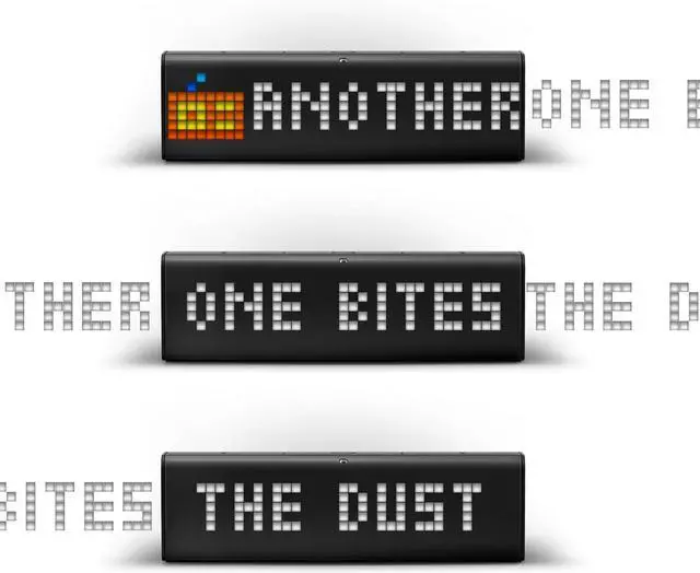 Alt view image 6 of 6 - TIME Wi-Fi Clock for Smart Home - Social Media Counter - Cinema Lightbox - Digital Alarm Clock with Weather - Retro Pixel Art Bluetooth Speaker with 37x8 LED Display