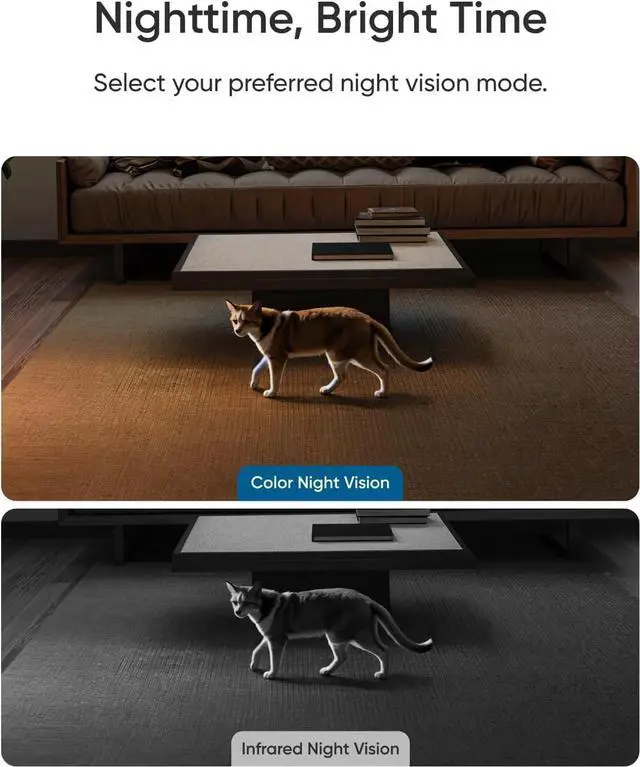 Alt view image 5 of 7 - eufy Indoor Cam E30, Latest Generation, 4K UHD Security Camera, Pet/Dog/Baby Camera with Phone app, Color Night Vision, Human/Pet Auto Tracking, 360 Pan-Tilt, Works with Homekit
