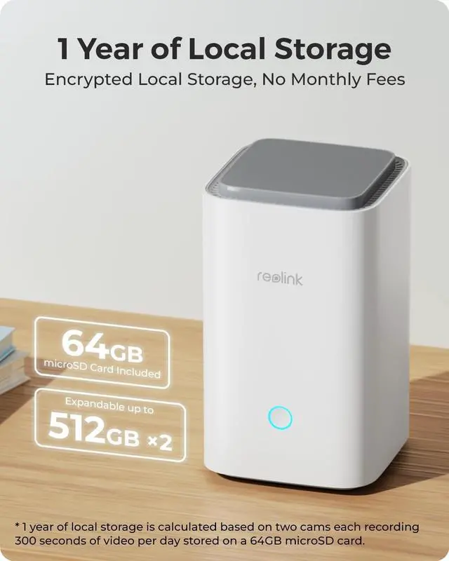 Alt view image 7 of 7 - 4K Solar Security Camera Outdoor, Encrypted Local Storage Camera System, 360° Pan Tilt, Smart Detection, No Monthly Fee, Home Hub with 4X PT Ultra + Solar Panel