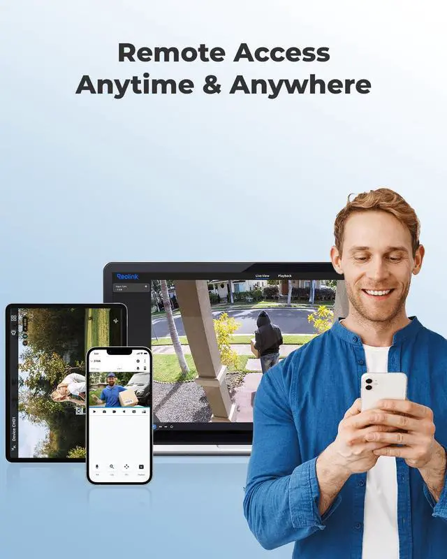 Alt view image 5 of 7 - 4K/8MP Security PoE IP Camera, HumaVehicle/Pet Detection, Time-Lapse, 100ft IR Night Vision, Work with Smart Home, Up to 256GB microSD Card, Surveillance Outdoor Indoor, RLC-810A