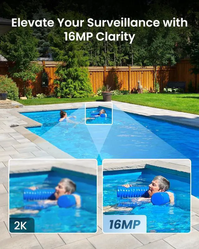 Alt view image 2 of 7 - REOLINK 16MP WiFi Security Camera Outdoor, 180° Ultra-Wide Angle, Duo 3 WiFi, 2.4/5GHz Wi-Fi 6, Smart Detection, Color Night Vision, Two-Way Talk, IP67, Up to 512GB Storage, Plug-in Power (12V/2A)