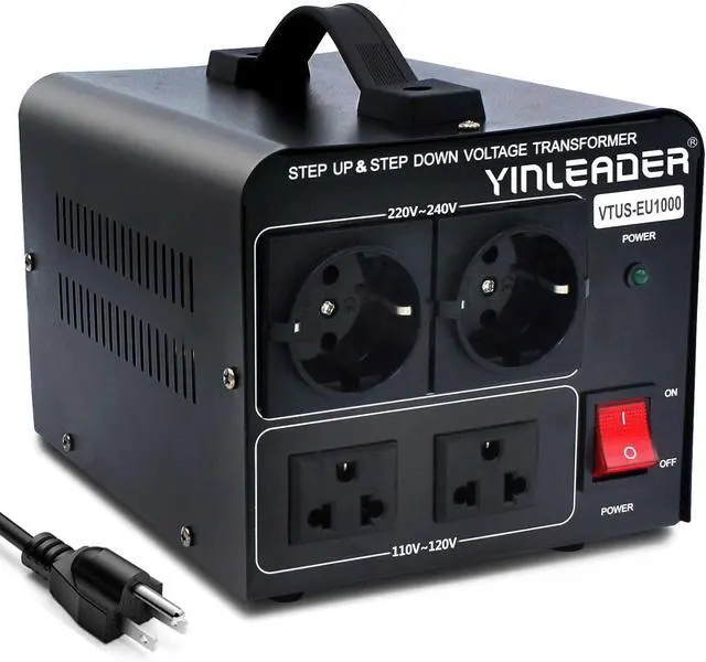 Main image of 1000W 110V to 220V EU Voltage Converter Transformer Step Up/Down Converter 110/120 Volt - 220/230/240 Volt w/US Power Cord(NO 220V Power Cord)