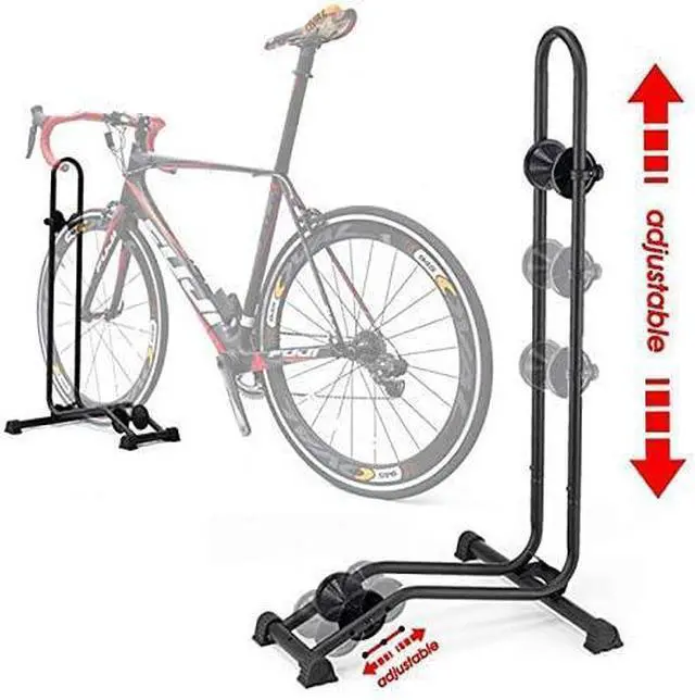 Alt view image 3 of 7 - BikeHand Bike Floor Stand Parking Rack Stand - for 24"-29" Mountain MTB & Road Bikes Bicycles Indoor Outdoor Garage Storage - Classic for 3 Bikes