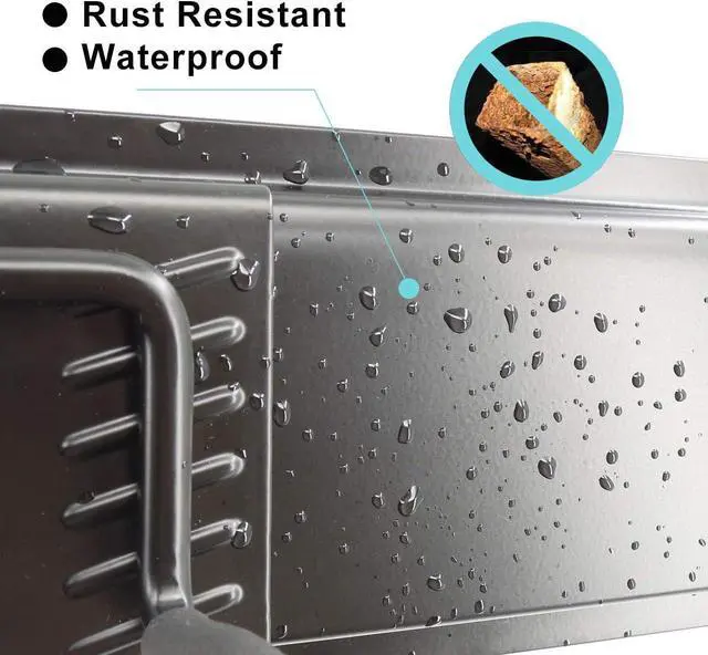 Alt view image 3 of 7 - 13 PCS Tool Storage Rack, 64 Inches Adjustable Garage Organization Wall Mounted Storage System with 9 Hooks, Heavy Duty Steel Garden Tool Organizer Wall Holders